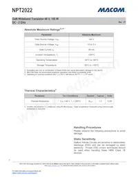 NPT2022 Datasheet Page 3
