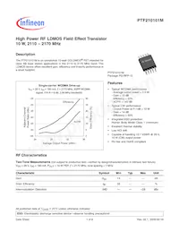 PTF210101M V1 Datasheet Cover