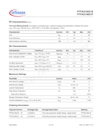 PTFA210601F V4 R250 Datasheet Pagina 2