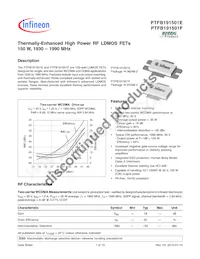 PTFB191501FV1XWSA1 Datasheet Copertura