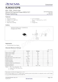 RJK0651DPB-00#J5 Datenblatt Cover