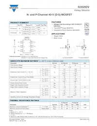 SI3529DV-T1-GE3 Datasheet Cover