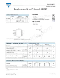 SI4501ADY-T1-GE3 Datasheet Cover