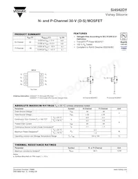 SI4542DY-T1-E3數據表 封面