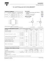 SI4569DY-T1-GE3數據表 封面