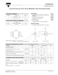 SI4830ADY-T1-GE3數據表 封面