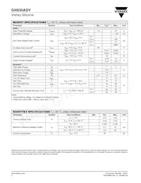 SI4830ADY-T1-GE3 Datasheet Pagina 2