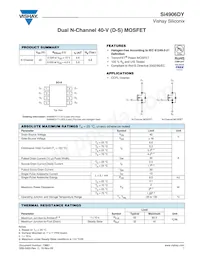 SI4906DY-T1-GE3 Datasheet Cover