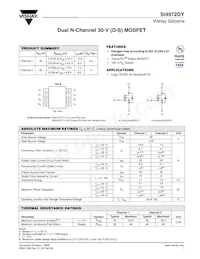 SI4972DY-T1-GE3數據表 封面