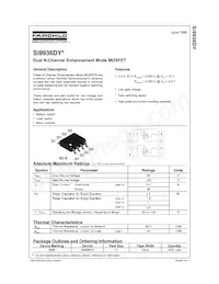 SI9936DY Datasheet Cover