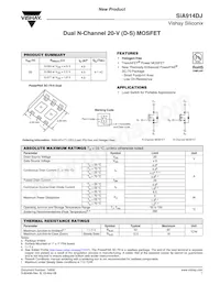 SIA914DJ-T1-GE3 Datasheet Cover