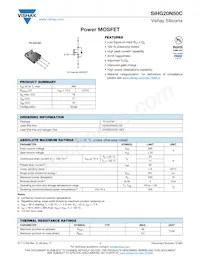 SIHG20N50C-E3 Datenblatt Cover