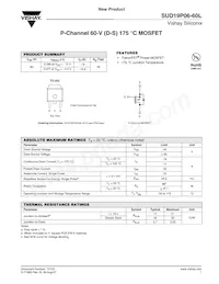 SUD19P06-60L-E3數據表 封面