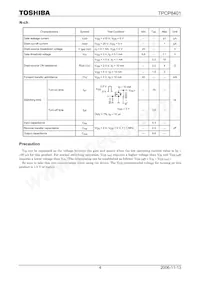 TPCP8401(TE85L Datenblatt Seite 4