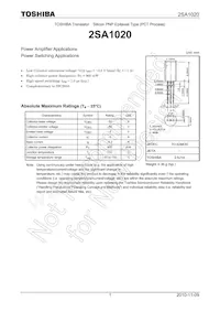 2SA1020-Y Datasheet Copertura