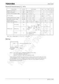 2SA1020-Y Datasheet Pagina 2