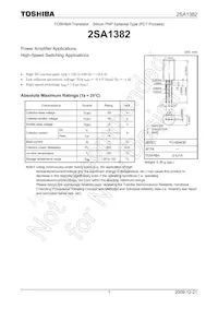 2SA1382 Datasheet Copertura