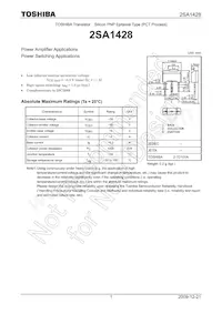 2SA1428-Y Datasheet Copertura