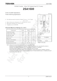 2SA1680 Datasheet Copertura