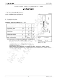 2SC2235-Y Datasheet Copertura