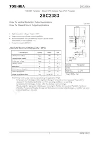 2SC2383-Y Datasheet Copertura