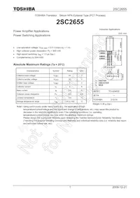 2SC2655-Y Datasheet Copertura