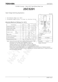 2SC5201 Datasheet Copertura