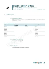 BC857C/DG/B3 Datasheet Copertura