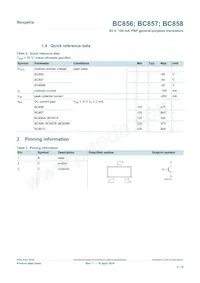 BC857C/DG/B3 Datasheet Pagina 2