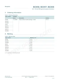 BC857C/DG/B3 Datasheet Pagina 3