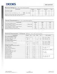 DMC3400SDW-13 Datasheet Pagina 2
