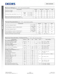 DMC4029SSDQ-13數據表 頁面 2