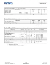 DMN2004DMK-7 Datasheet Page 2