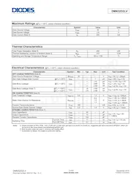 DMN32D2LV-7 Datasheet Pagina 2