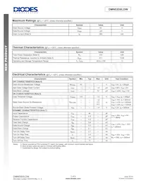 DMN53D0LDW-13 Datasheet Page 2