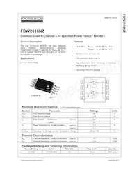 FDW2516NZ Datenblatt Cover