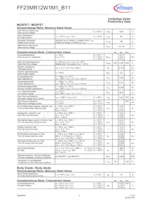 FF23MR12W1M1B11BOMA1 Datasheet Pagina 2