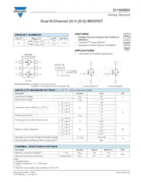 SI1958DH-T1-E3 Datenblatt Cover