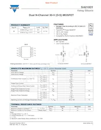 SI4210DY-T1-GE3 Datasheet Copertura