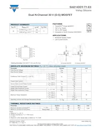 SI4214DDY-T1-E3 Datasheet Cover