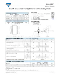 SI4340CDY-T1-E3 Datasheet Cover