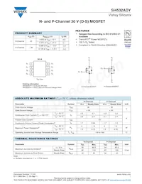 SI4532ADY-T1-GE3數據表 封面