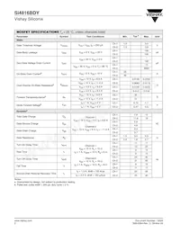 SI4816BDY-T1-GE3 Datasheet Pagina 2