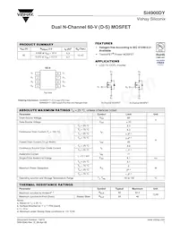 SI4900DY-T1-GE3數據表 封面