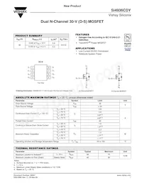 SI4936CDY-T1-E3 Datasheet Copertura