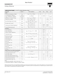 SI4936CDY-T1-E3 Datasheet Pagina 2