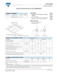 SI7212DN-T1-GE3 Datasheet Cover