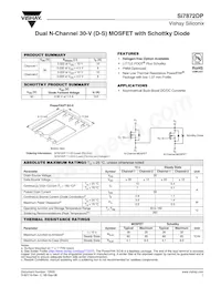 SI7872DP-T1-GE3數據表 封面