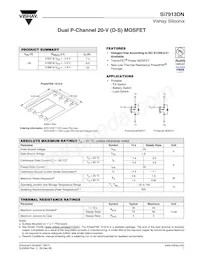 SI7913DN-T1-GE3數據表 封面