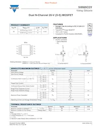 SI9926CDY-T1-E3 Datasheet Copertura